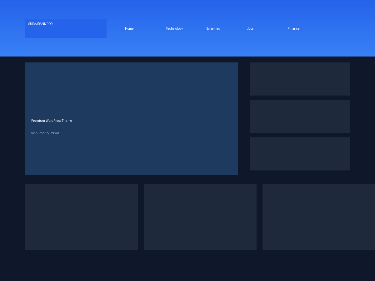 SurajRank Pro WordPress theme screenshot